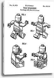 Постер Патент на игровую фигуру LEGO, 1979г