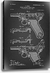 Постер Патент на пистолет Luger,1904г