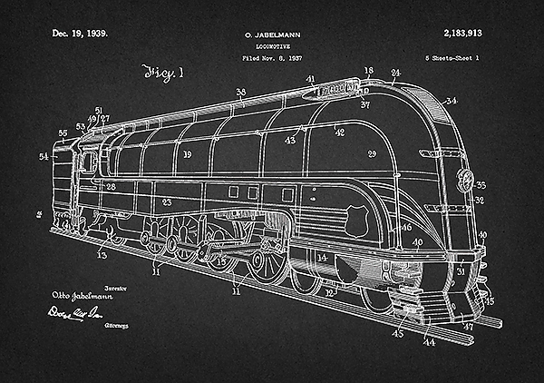 Патент на локомотив, 1939г