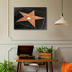 «Звезда 3» в интерьере комнаты в стиле ретро с проигрывателем виниловых пластинок