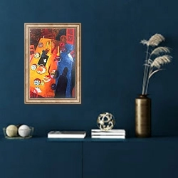 «The Supper, 1996» в интерьере в классическом стиле в синих тонах