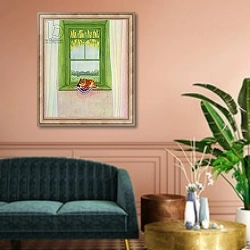 «Laburnum Cat» в интерьере классической гостиной над диваном