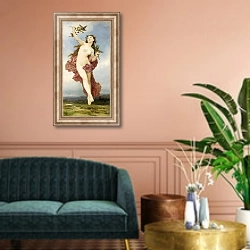 «День» в интерьере классической гостиной над диваном