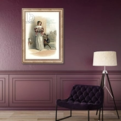 «Anne Page from the Merry Wives of Windsor» в интерьере в классическом стиле в фиолетовых тонах