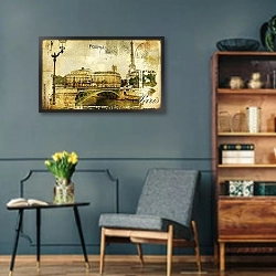 «Воспоминания о Париже» в интерьере столовой в стиле ретро