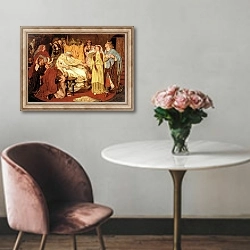 «Cordelia's Portion, 1867-75» в интерьере в классическом стиле над креслом