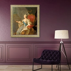 «Catherine the Great, 1763» в интерьере в классическом стиле в фиолетовых тонах