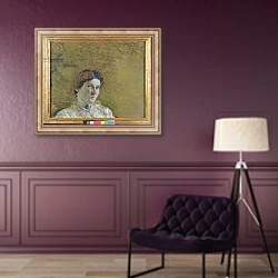 «Suzanne Desprez, 1908» в интерьере в классическом стиле в фиолетовых тонах