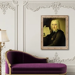 «Alessandro Scarlatti 2» в интерьере в классическом стиле над банкеткой