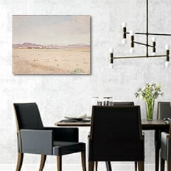 «Sahara» в интерьере современной столовой с черными креслами