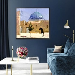 «Il-Khanid tomb, Yazd» в интерьере в классическом стиле в синих тонах