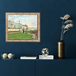 «Brighton, 1929 1» в интерьере в классическом стиле в синих тонах