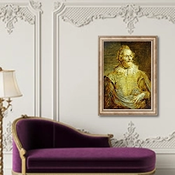 «Portrait of Senator Paulus Halmalius» в интерьере в классическом стиле над банкеткой