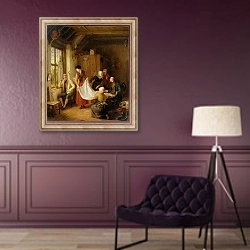 «The Pedlar, 1814» в интерьере в классическом стиле в фиолетовых тонах
