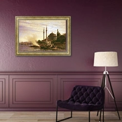 «Золотой рог в Константинополе» в интерьере в классическом стиле в фиолетовых тонах