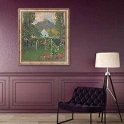 «Pod Slaneckým hradom» в интерьере в классическом стиле в фиолетовых тонах