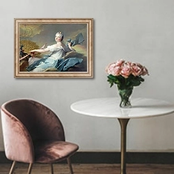 «Adelaide de France, as the element of Air, 1750-1» в интерьере в классическом стиле над креслом