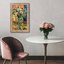 «Pattern and Flowers» в интерьере в классическом стиле над креслом