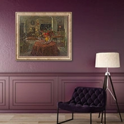 «Grand Salon with Red Roses» в интерьере в классическом стиле в фиолетовых тонах