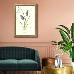 «Grape Hyacinth» в интерьере классической гостиной над диваном