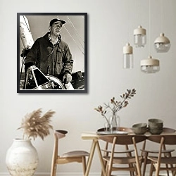 «Bogart, Humphrey 8» в интерьере столовой в стиле ретро