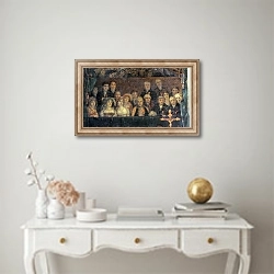 «The Consecration of the Emperor Napoleon -9» в интерьере в классическом стиле над столом