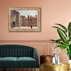 «Lincoln's Inn Fields» в интерьере классической гостиной над диваном
