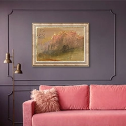 «Luxembourg, c.1825» в интерьере гостиной с розовым диваном