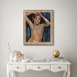 «Nude, 1918» в интерьере в классическом стиле над столом