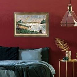«Радуга» в интерьере классической гостиной над диваном