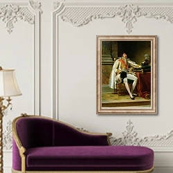 «Louis Bonaparte 1806» в интерьере в классическом стиле над банкеткой
