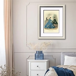 «Le Monde Elegant 1» в интерьере спальни в стиле прованс с синими деталями