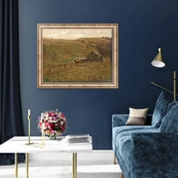 «Hilly Pastures» в интерьере в классическом стиле в синих тонах