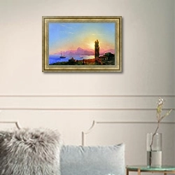 «Закат На Море 4» в интерьере в классическом стиле в светлых тонах