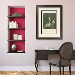 «Effie Deans 1» в интерьере кабинета в классическом стиле над столом