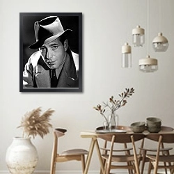 «Bogart, Humphrey 3» в интерьере столовой в стиле ретро