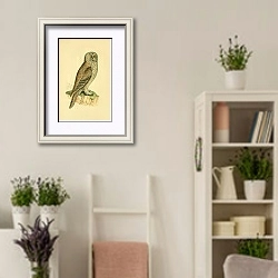 «Lap Owl» в интерьере комнаты в стиле прованс с цветами лаванды
