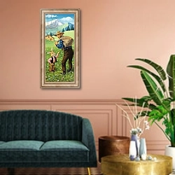 «Brer Rabbit 84» в интерьере классической гостиной над диваном