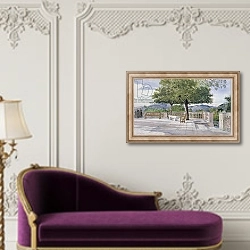 «Terrace at Nice» в интерьере в классическом стиле над банкеткой