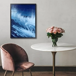 «Large Waves Breaking, 1989» в интерьере столовой в классическом стиле