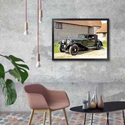 «Rolls-Royce Phantom Continental Coupe by Barker (II) '1930» в интерьере в стиле лофт с бетонной стеной