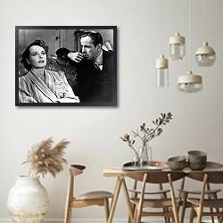 «Bogart, Humphrey (Maltese Falcon, The) 3» в интерьере столовой в стиле ретро
