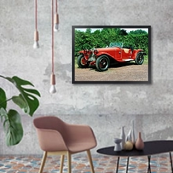 «Alfa Romeo 6C 1750 Gran Sport '1930–32» в интерьере в стиле лофт с бетонной стеной