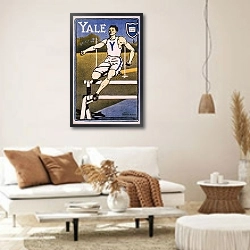 «Yale» в интерьере светлой гостиной в стиле ретро