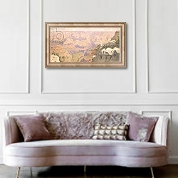 «Grand Canyon» в интерьере гостиной в классическом стиле над диваном