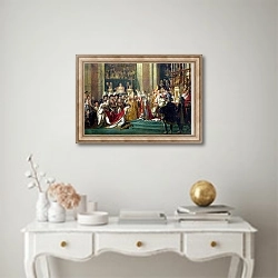 «The Consecration of the Emperor Napoleon -2» в интерьере в классическом стиле над столом