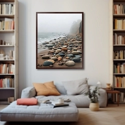 «Камни на морском берегу» в интерьере 
