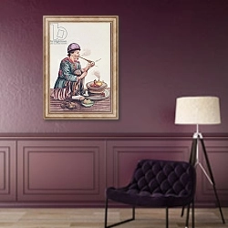 «The tea merchant» в интерьере в классическом стиле в фиолетовых тонах