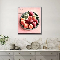 «Bowl of Fruit» в интерьере кухни в серых тонах