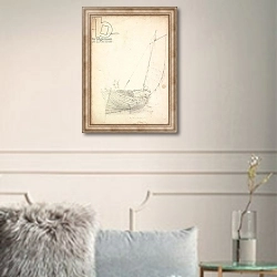 «Study of a Fishing Boat» в интерьере в классическом стиле в светлых тонах